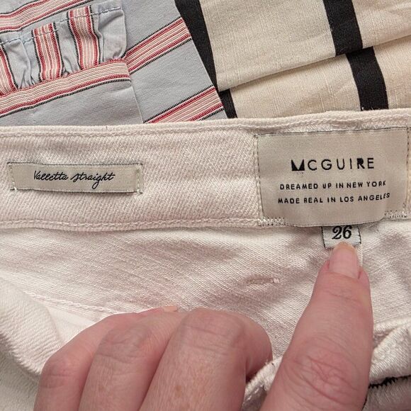 Anthropologie McGuire Valetta High-Rise Cropped Straight Jeans Sz 26 - Picture 5 of 5